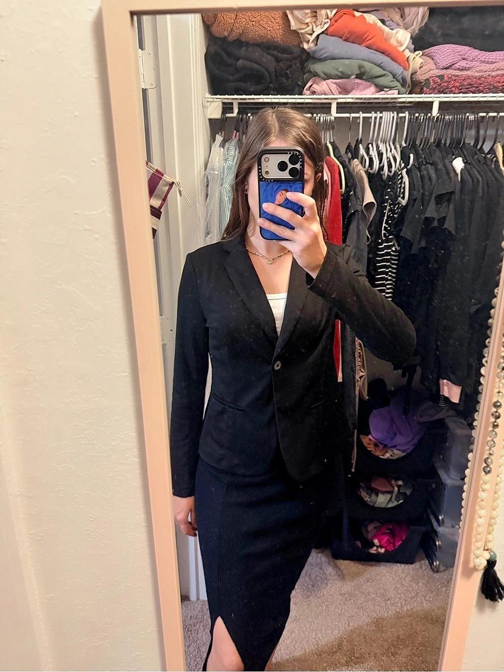 LA BIJOU Blazer GrayLarge  & Black Size Medium